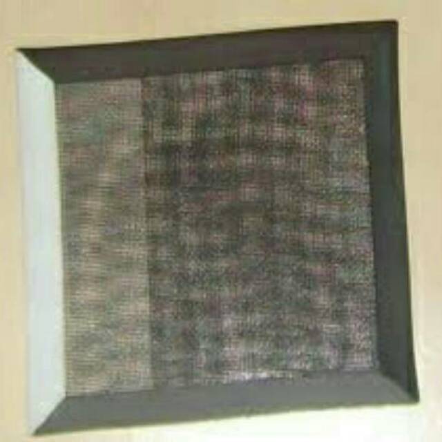 Kasa Kawat nyamuk fiber nylon dengan list karet