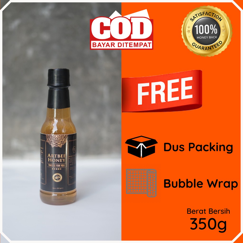 

MADU ASLI 100% | MADU MURNI | RAW HONEY | MADU MURNI NEKTAR MULTIFLORA | ARTBEE HONEY'S | 350 gram