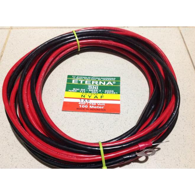 Kabel Aki Solar Cell 6Mm X2, 5 Meter Nyaf Eterna