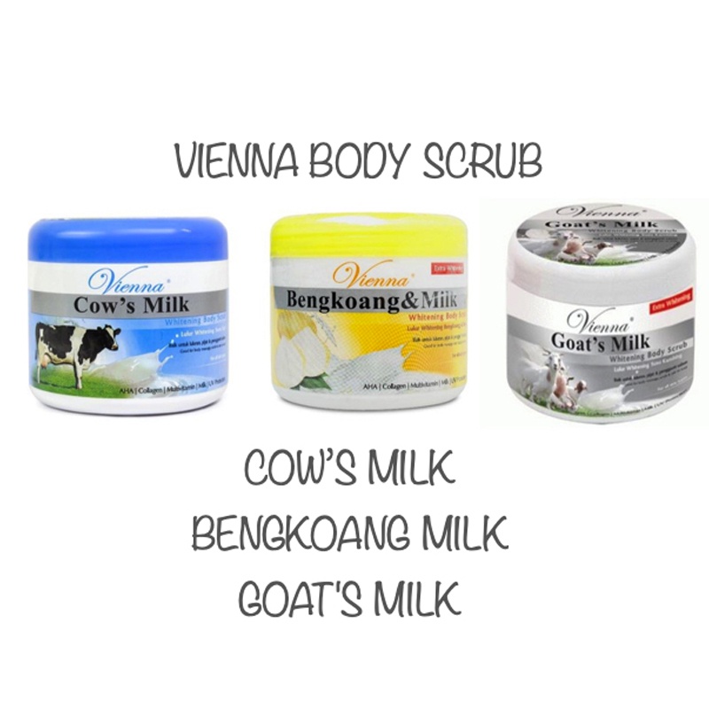 VIENNA BRIGHTENING BODY SCRUB 250GR BPOM - LULUR MANDI VIENNA 250G