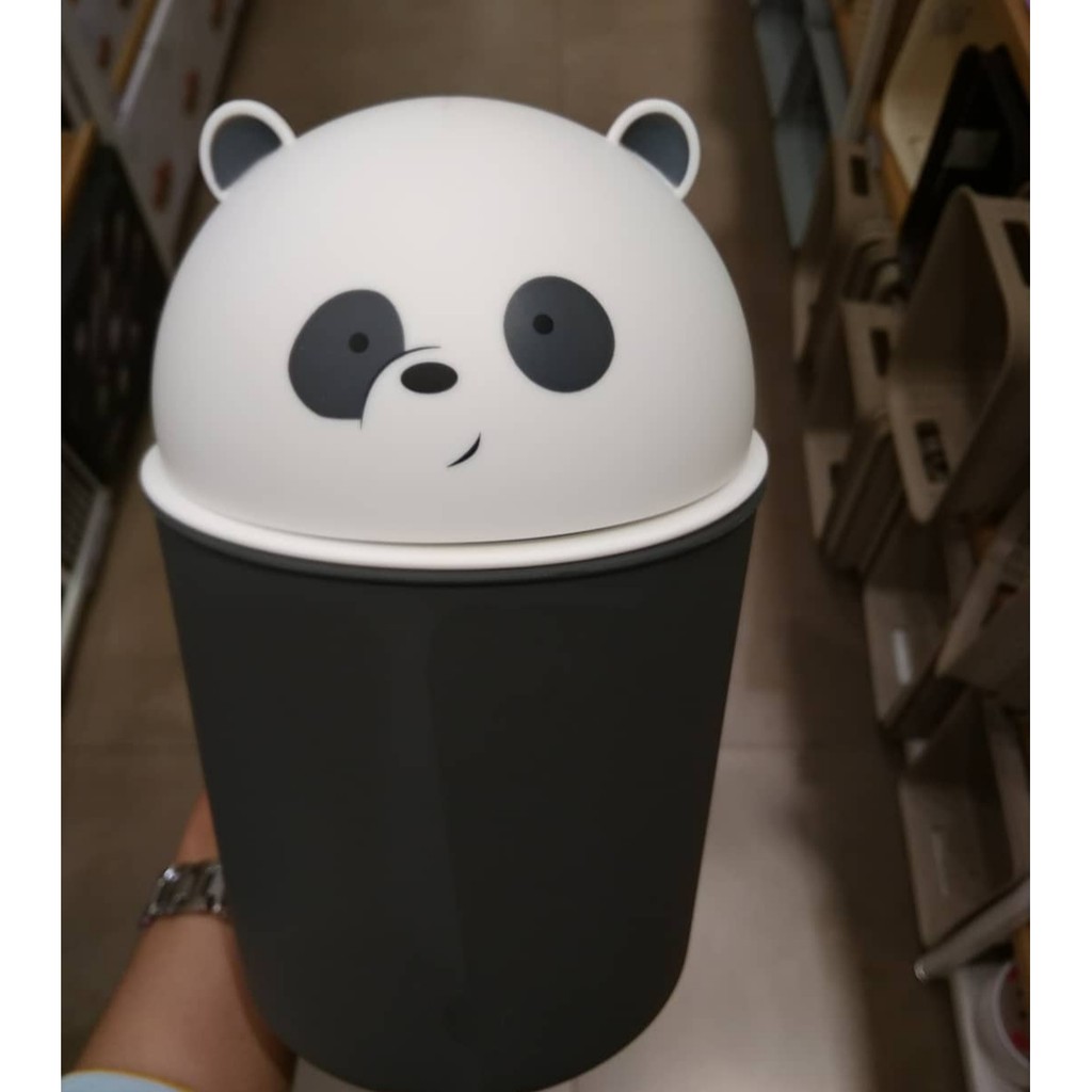 Jual Miniso Official Trash Can Karakter Panda Indonesia|Shopee Indonesia