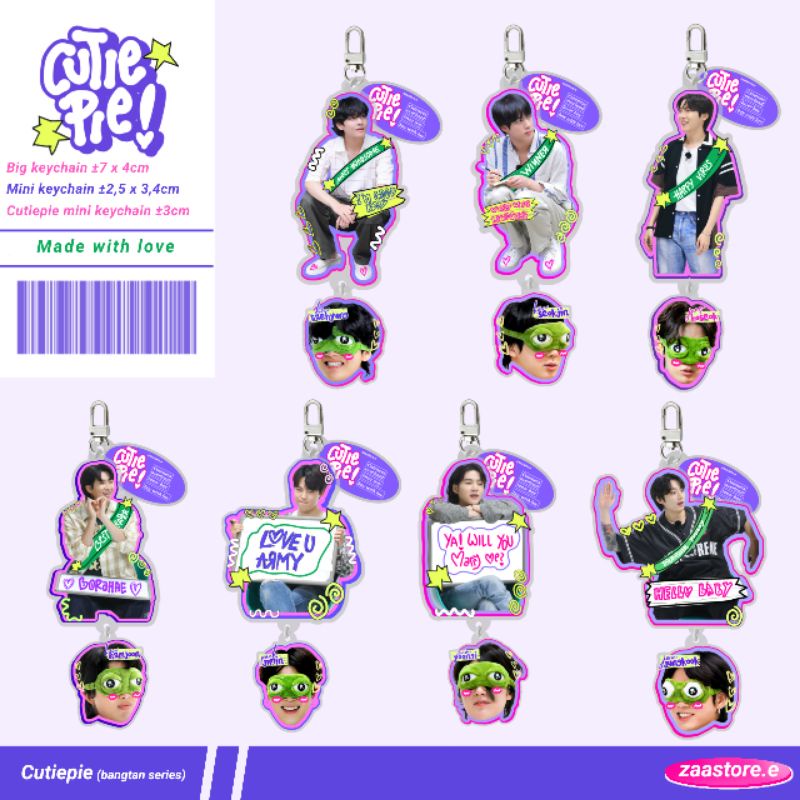 Cutiepie keychain/ Bts keychain