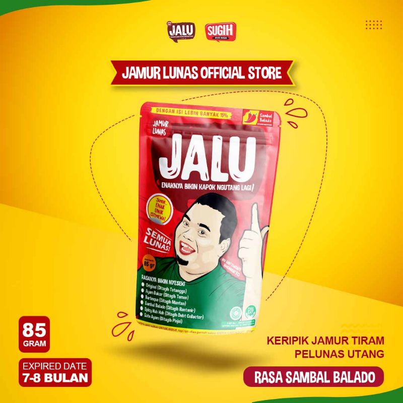 

Jamur Lunas JALU | Jamur Crispy Varian Rasa Sambal Balado