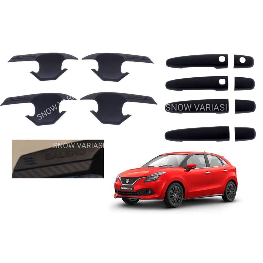 Paket Outer Handle Cover Baleno Hatchback 2017 2021 Hitam Chrome