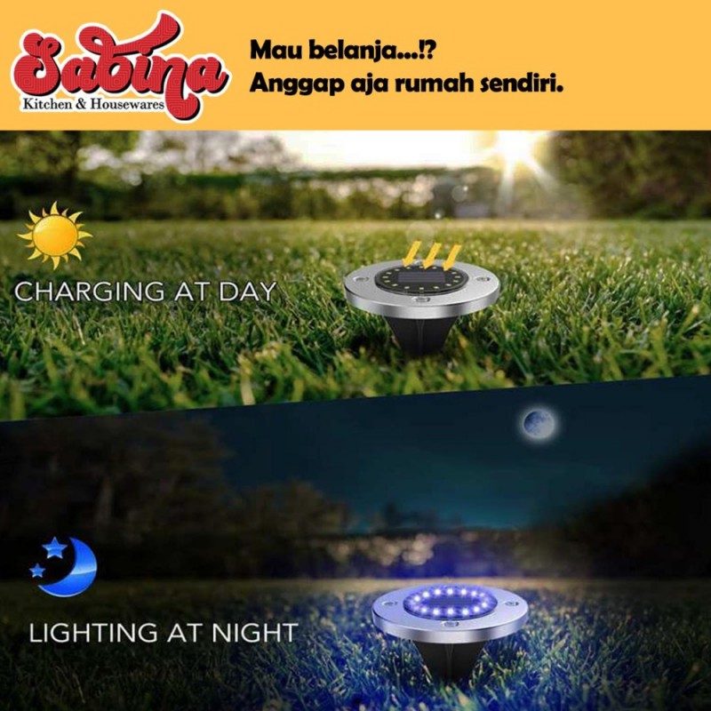 Lampu Hias Tanam Taman Pekarangan Solar Tenaga Surya 20 LED RAIBOHO