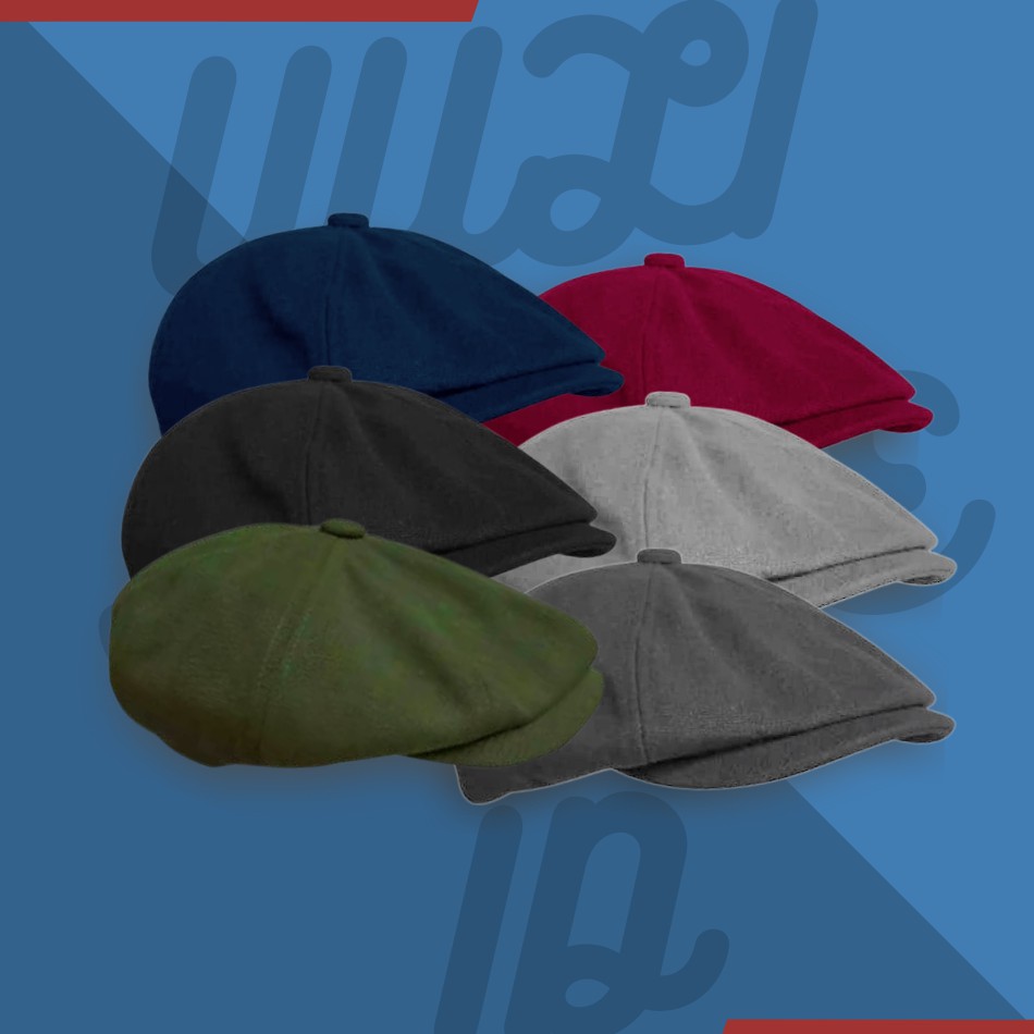 Topi Kodok / Flat Cap Hat / Topi Copet / Topi Pelukis / Topi Sutradara / Topi Patino