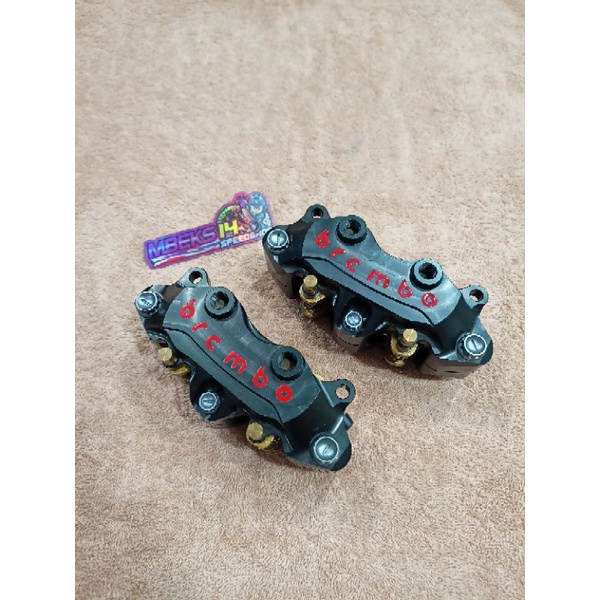 Kaliper Brembo P4 2pin Black Grade A10 Original Thailand
