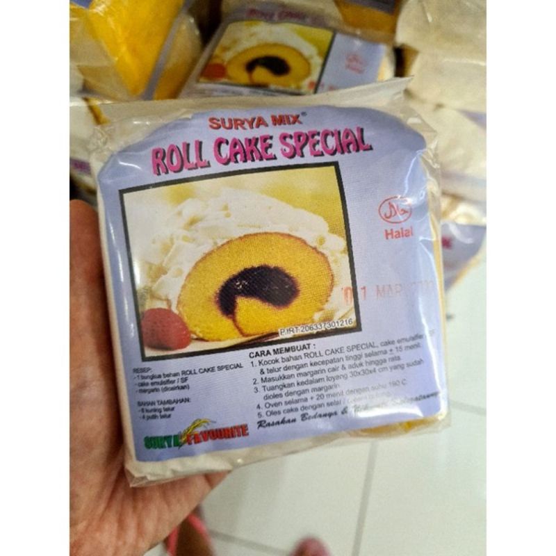 

RESEP BAHAN KUE INSTAN ROLL CAKE SPECIAL (SURYA MIX)