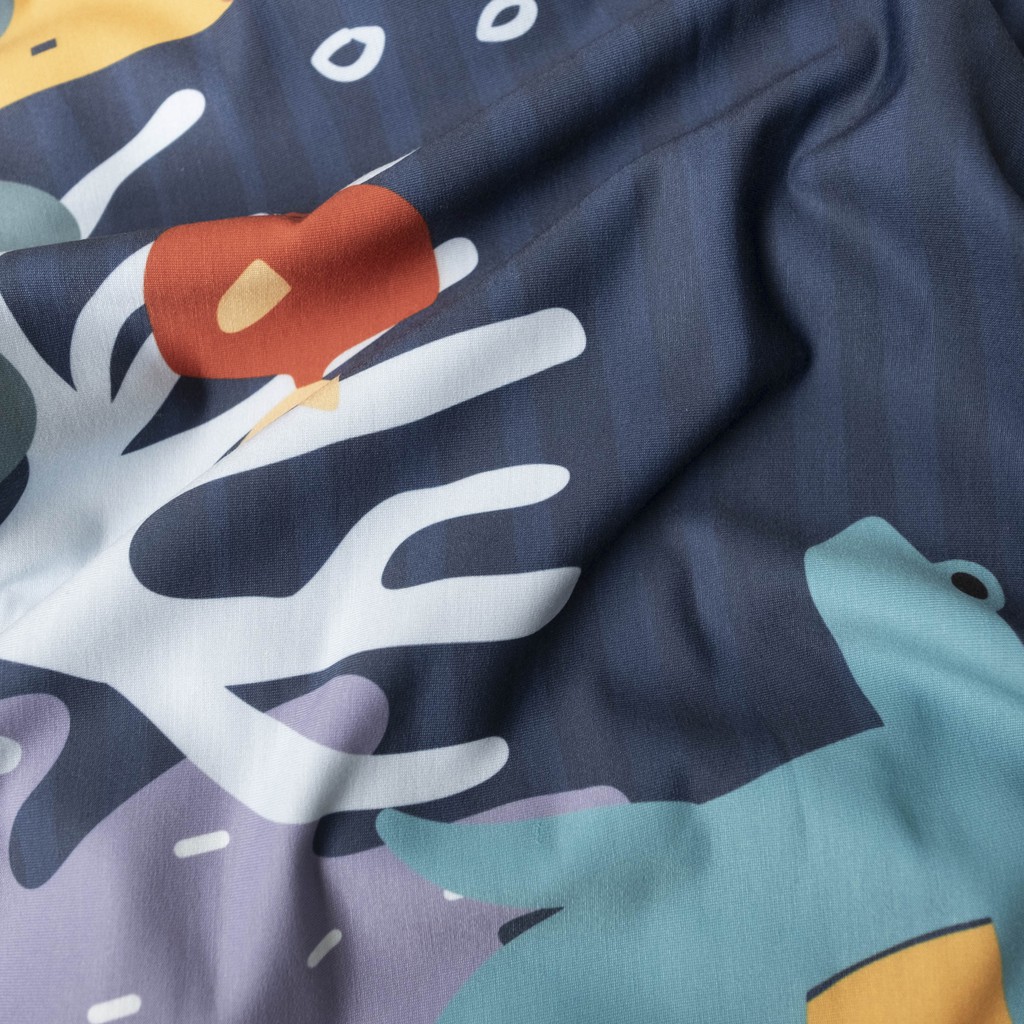Maison Elmesa Selimut Bayi - Under The Sea Series (Cotton Combed Baby Terry) - Selimut Bayi Premium