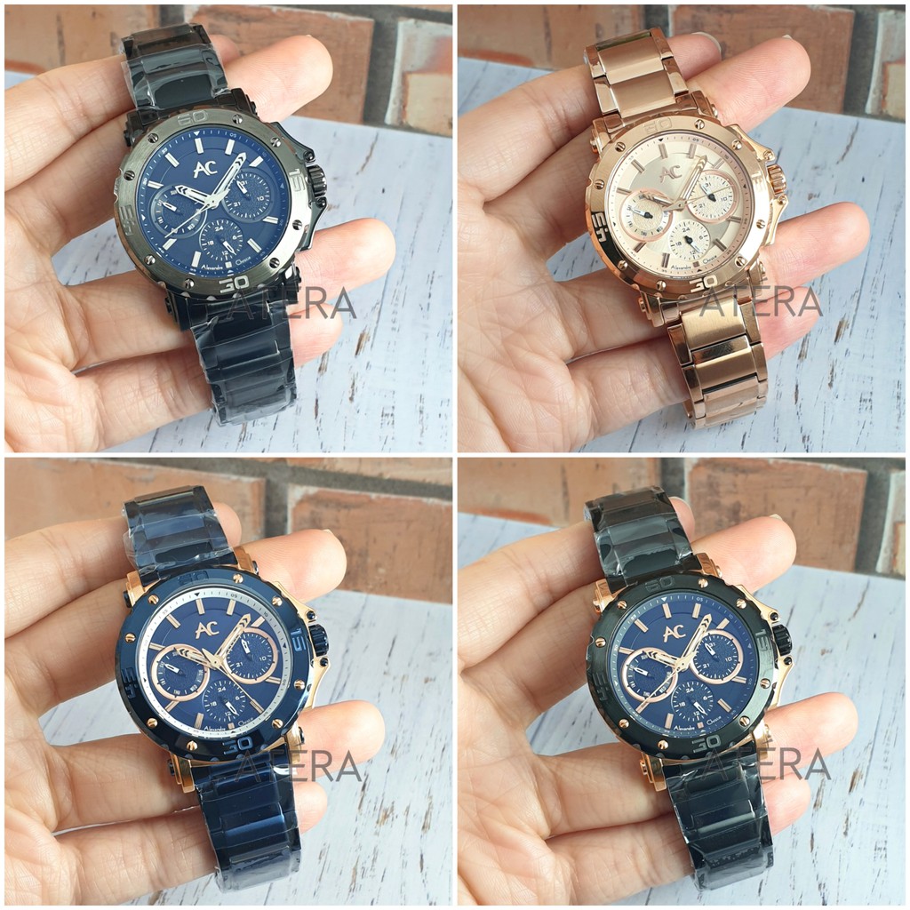 ALEXANDRE CHRISTIE AC 9205 WANITA ORIGINAL /JAM TANGAN ALEXANDER AC9205 BF CEWEK RANTAI COLLECTION