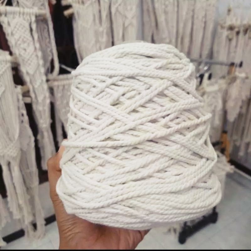 Tali katun macrame 4 mm Premium 10 meter