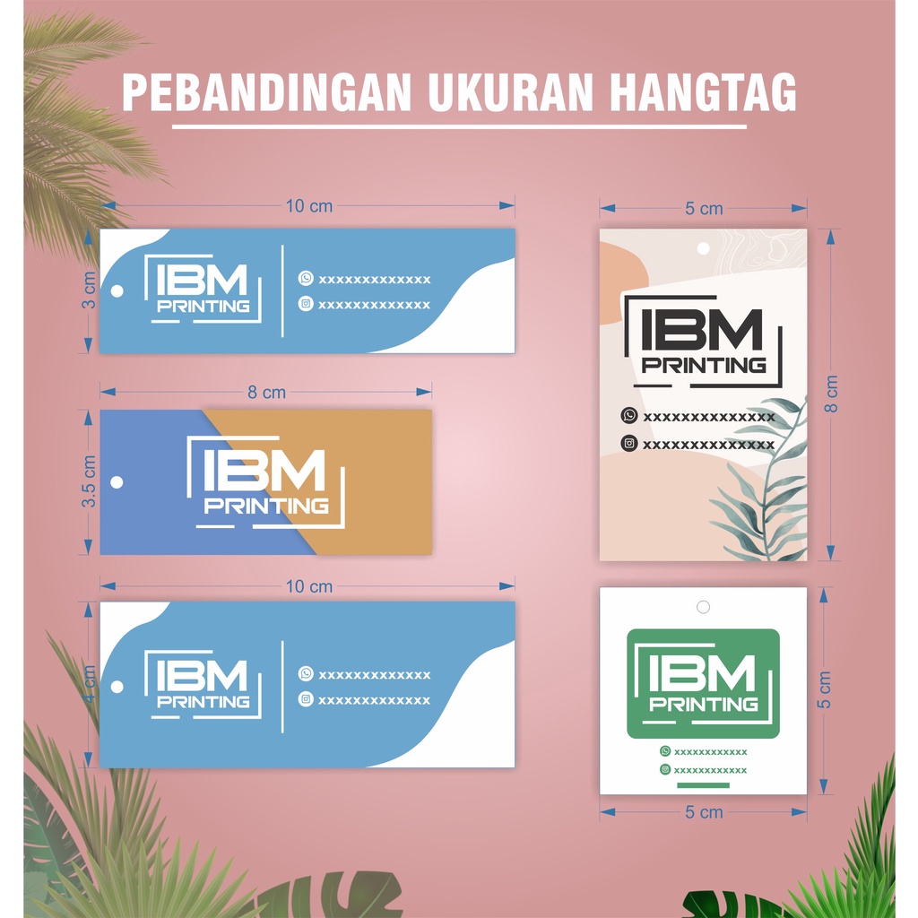 

[100PCS] HANGTAG / LABEL PRODUK CUSTOM FREE TALI