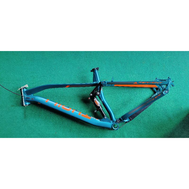 frame thrill fervent elite t120 sepeda fullsus fullsuspension size L