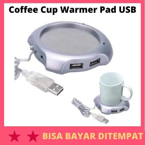 Coffee Cup Warmer Pad with 4 USB Ports Hub /Alat Pemanas Memanaskan Penghangat Penjaga Kehangatan Ko