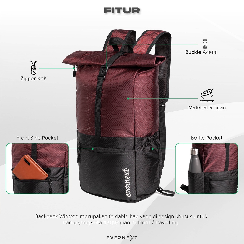 Tas Ransel Pria Backpack Lipat Pria Outdoor Pria Terbaru