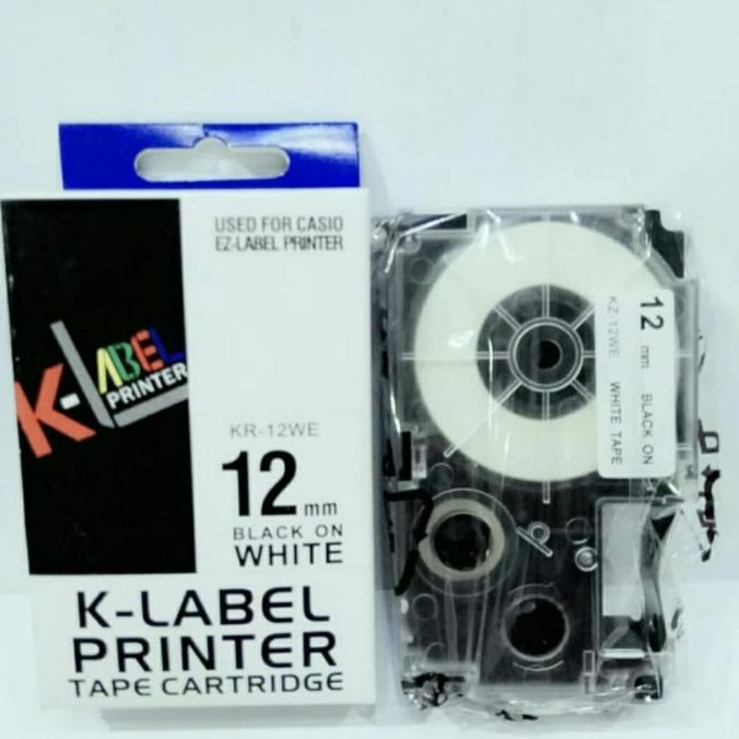 

K Label Printer Ez Label 12 Mm Compatible Casio Refill Tape Cartridge