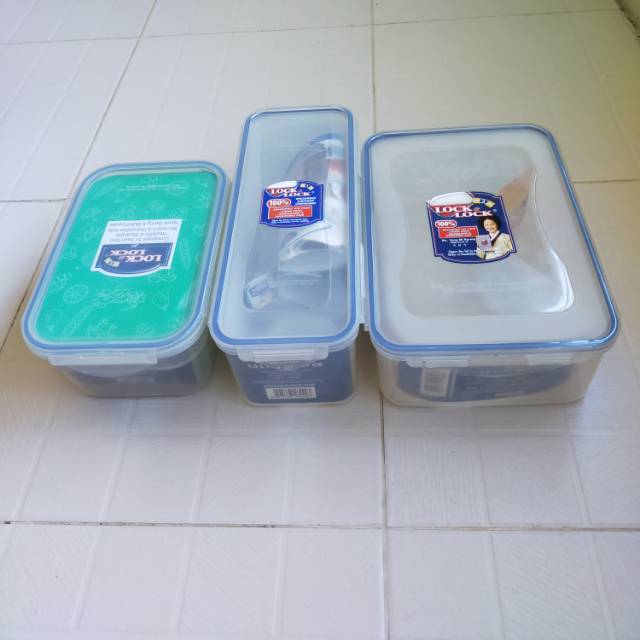 KOTAK MAKANAN LOCK N LOCK (1pcs) wadah plastik tempat menyimpan makanan di kulkas