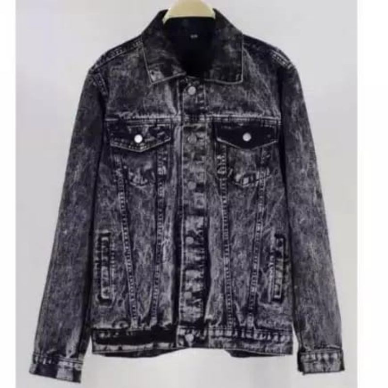 JAKET JEANS PRIA  JAKET JEANS SANDWASH