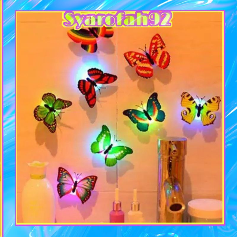 Kupu Kupu Led // Butterfly Led // Hiasan kamar tidur