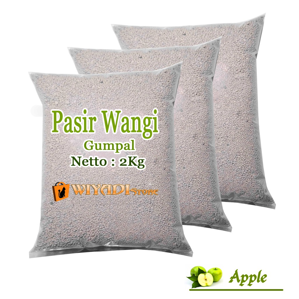 Pasir Kucing Gumpal Wangi [Re-Pack 2kg] penghilang Bau Dengan Aroma Yang Enak