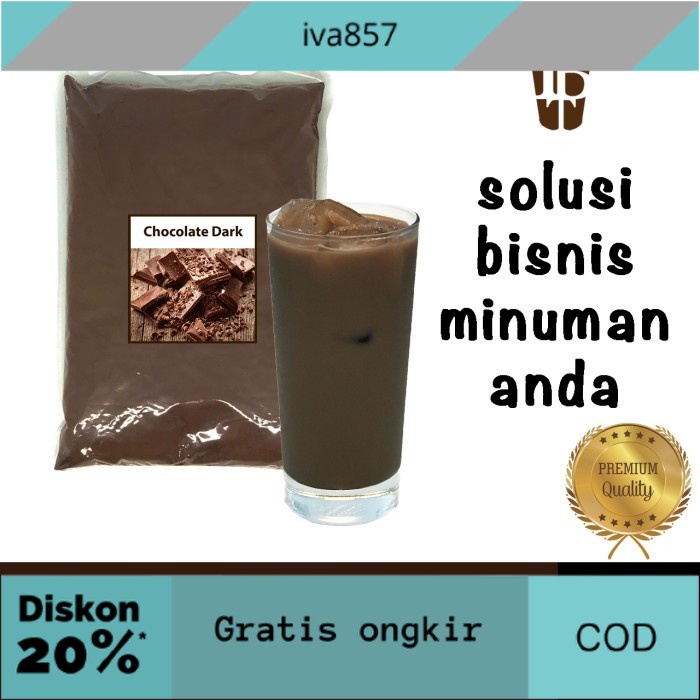 

PROMO Bahan Minuman Bubuk Chocolate Dark Bubble Tea Drink Powder Bagus GRATIS ONGKIR