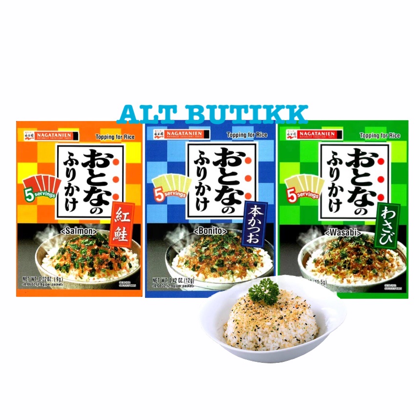 

NAGATANIEN OTONA NO FURIKAKE | ABON TABUR JEPANG |RICE TOPPING - WASABI