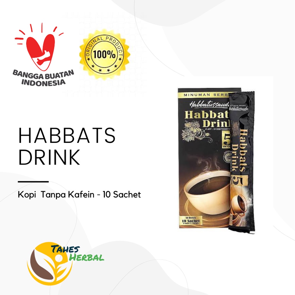 

Habbats Drink Kopi Bebas Kafein Isi 10 sachet ori 100%