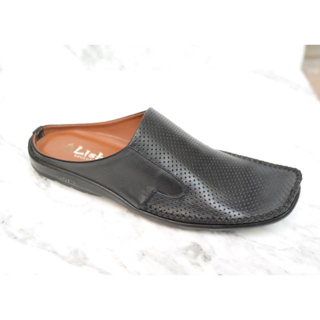 Selop pria kulit sapi asli Lisbon RB125