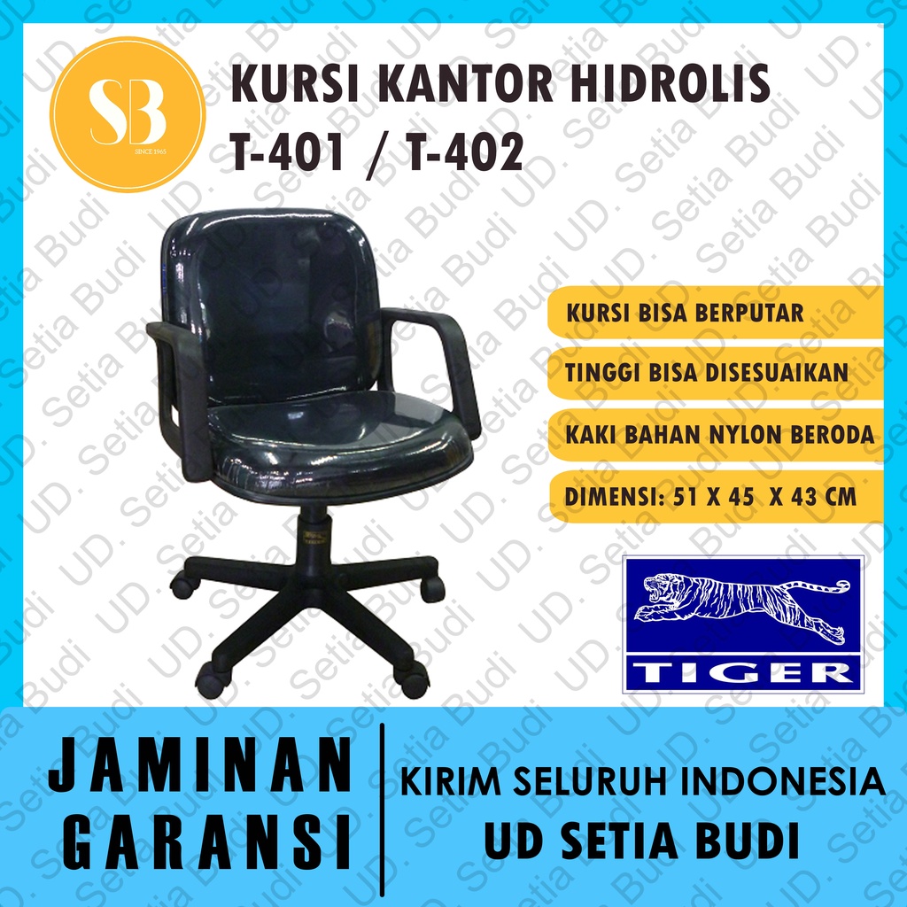 Kursi Kantor Hidrolik Staff Tiger T-401 / T-402