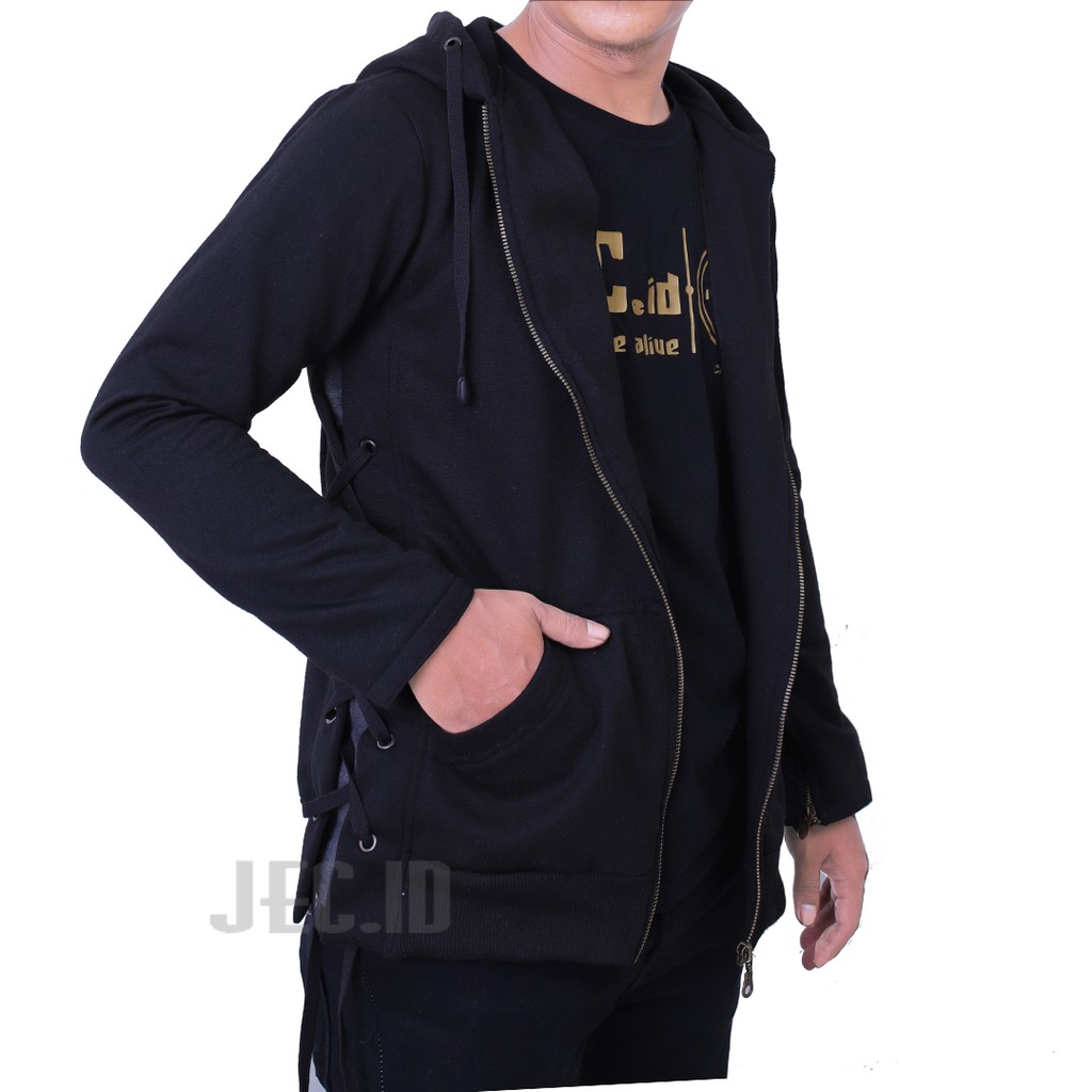 Jaket Hoodie Jec Ropeline Premium Hand Zipper