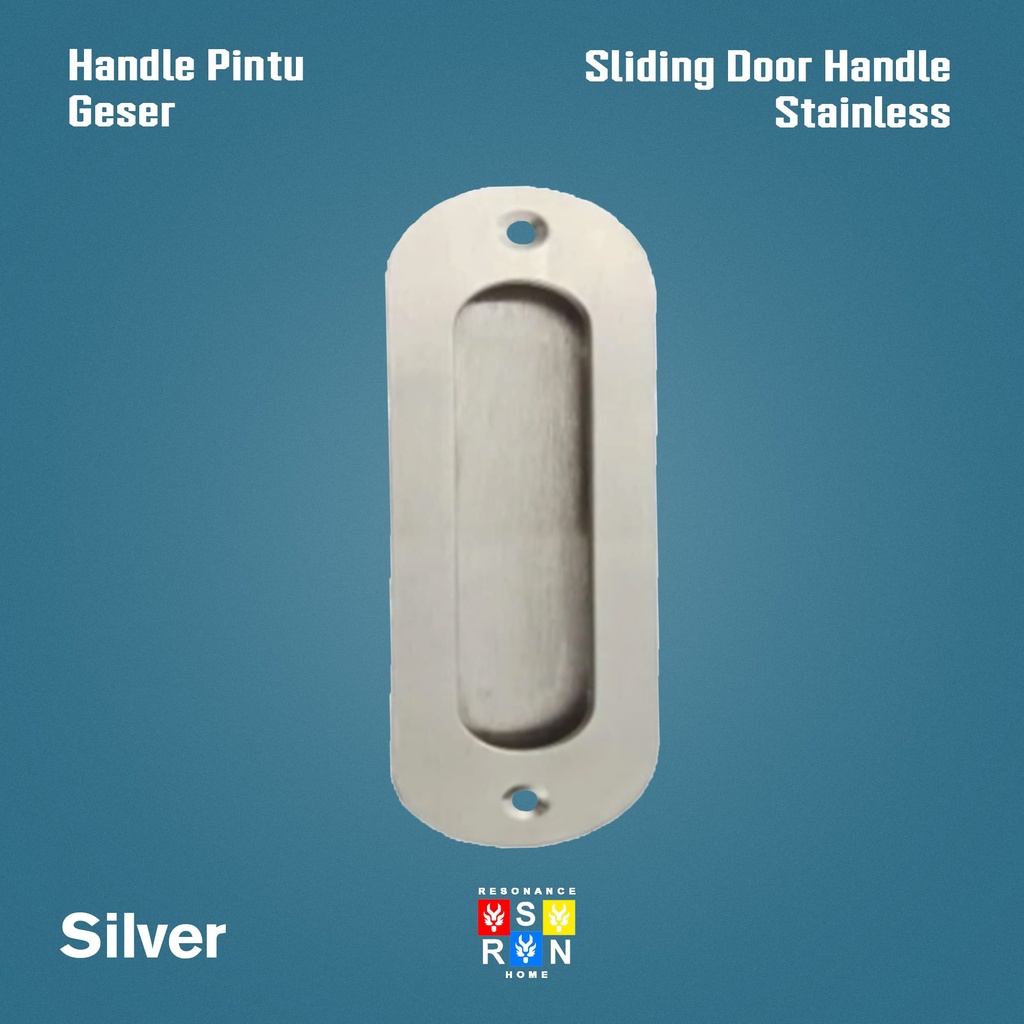 Tarikan Pintu Dorong Oval Stainless l Handle Geser Sliding Kom Kom Resonance Home