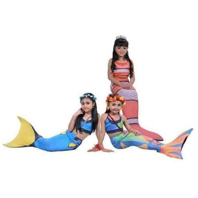 Baju Renang Mermaid Duyung Motif Nemo Dan Rainbow Termurah Shopee Indonesia