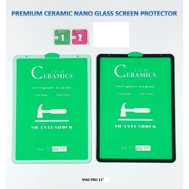 Anti Gores Ceramic Shock Clear iPad 7 Tempered Glass Screen Protector Aksesoris Handphone HP OCEANMART OCEAN MART Murah Grosir