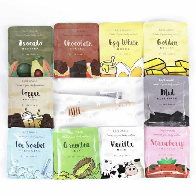 [HARGA DISTRIBUTOR] MASKER WAJAH BY LEA GLORIA 20GR MASKER BUBUK