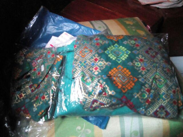 Bg - Batik Couple Keluarga Arabella / Couple Gamis Family / Seragam Pesta / Monalisa Syarii Busui