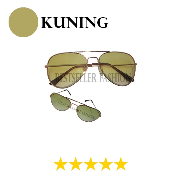 Kacamata Fashion Anak Kacamata Sunglasses Anak Model Aviator Kacamata Anak Murah Frame Gold Kacamata Anak Trendy FREECASE