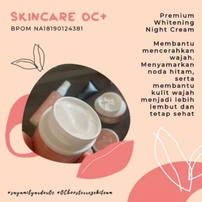 Night cream ourcitrus / Cream Malam SkinOC / whitening