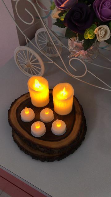 Lilin Elektrik / Led Candle / Electric Candle (tinggi 4 Cm) / Dekorasi Rumah Party Shabby