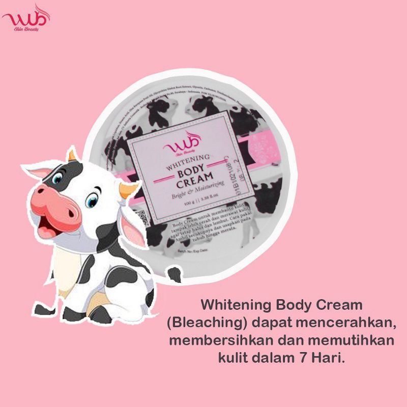 Wub body cream (bleaching) paling ampuh mencerahkan kulit badan