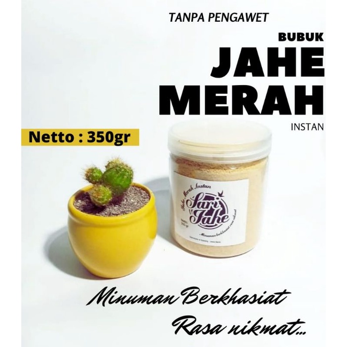 

Jahe merah instan toples 350gr tanpa pengawet