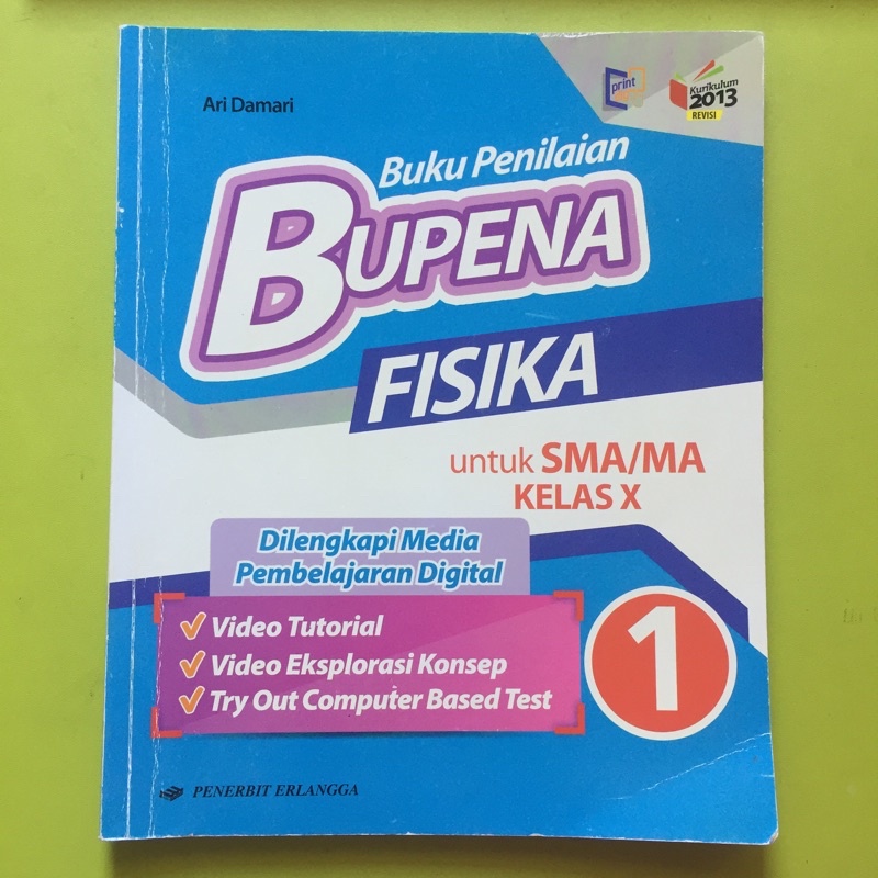 Erlangga Fisika Bupena Kelas 10 Kurikulum 2013