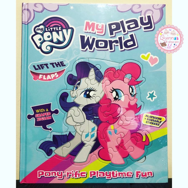 Buku Anak Import BBW My Play World Little Pony Kids Activity Puzzle Book
