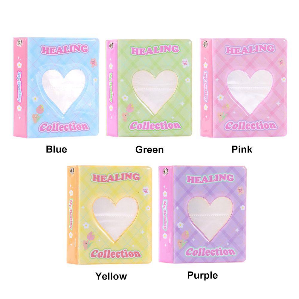 Album Foto Populer Dekorasi Rumah Bisa Ganti Inner Card Collect Hollowed Heart Photocard Holder Untuk Untuk Polaroid 3inch