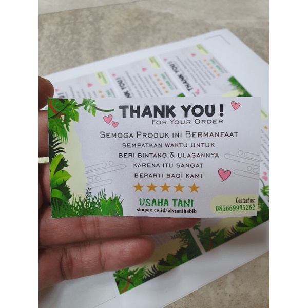 

Thanks Card Stiker