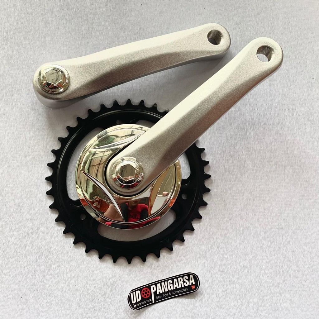 Crank Prowheel Single Speed 36T Arm 152 mm Alloy Sepeda Mtb