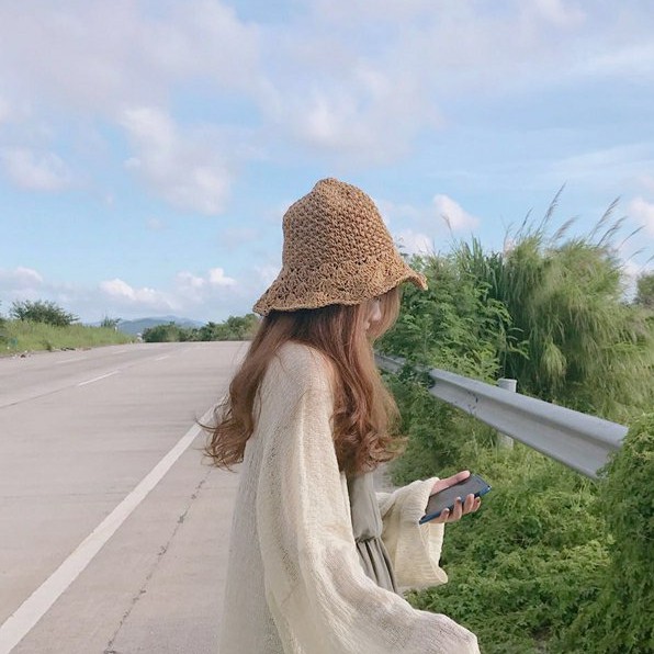 Korea Longgar Sweater lengan panjang tipis Tipis Pakaian pelindung matahari Cardigan pendek-7