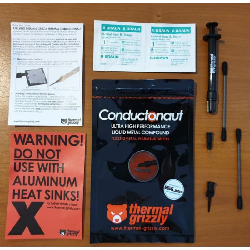 Thermal Grizzly Conductonaut Liquid Metal 1gr ORIGINAL