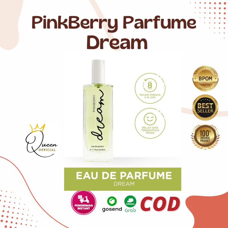 Pinkberry DREAM Parfum viral !!! Pinkberry Dream Eau De Parfum Tahan lama Parfum mewah Pinkberry Eau De Parfume Dream Parfum Viral Tahan lama