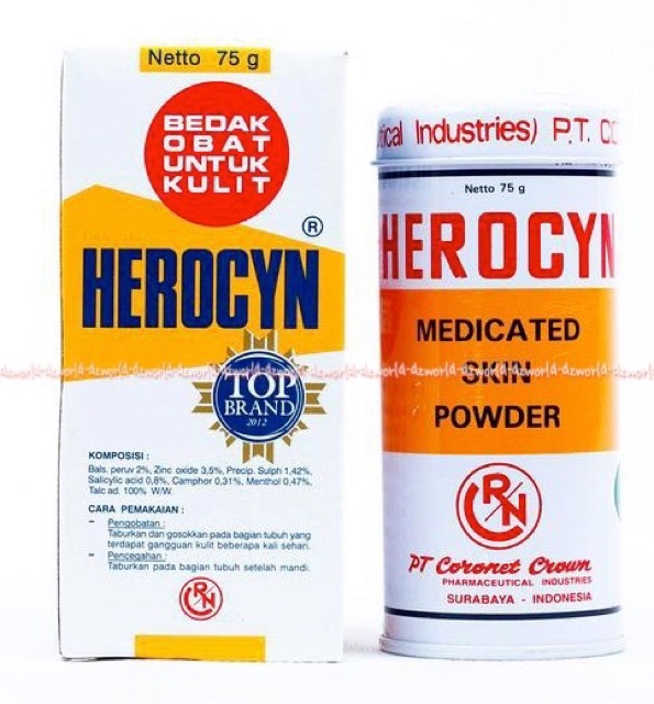 Bedak Herocyn Bedak 75gr Biang keringat Bedak Herocin Powder