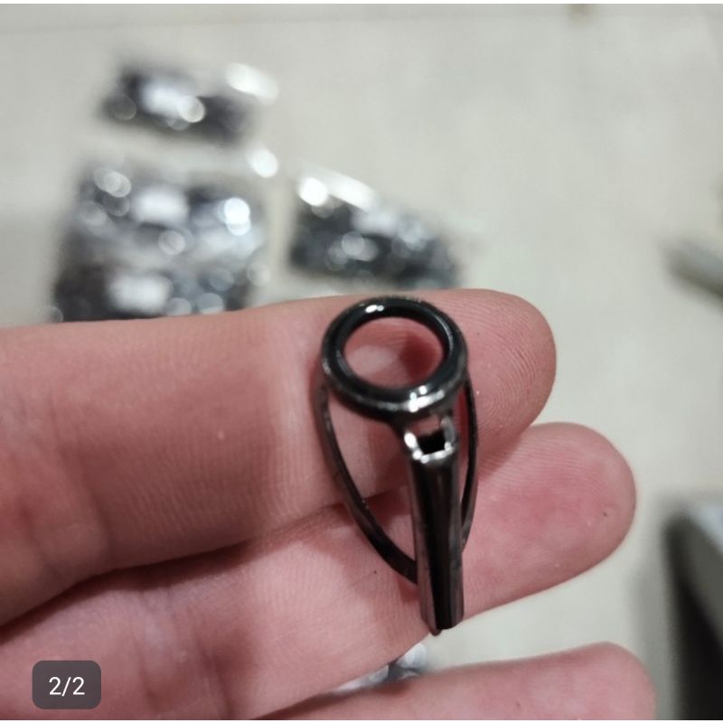 cincin ujung joran K series Tidak Fuji kepala 6 8 ucrlst black nickle